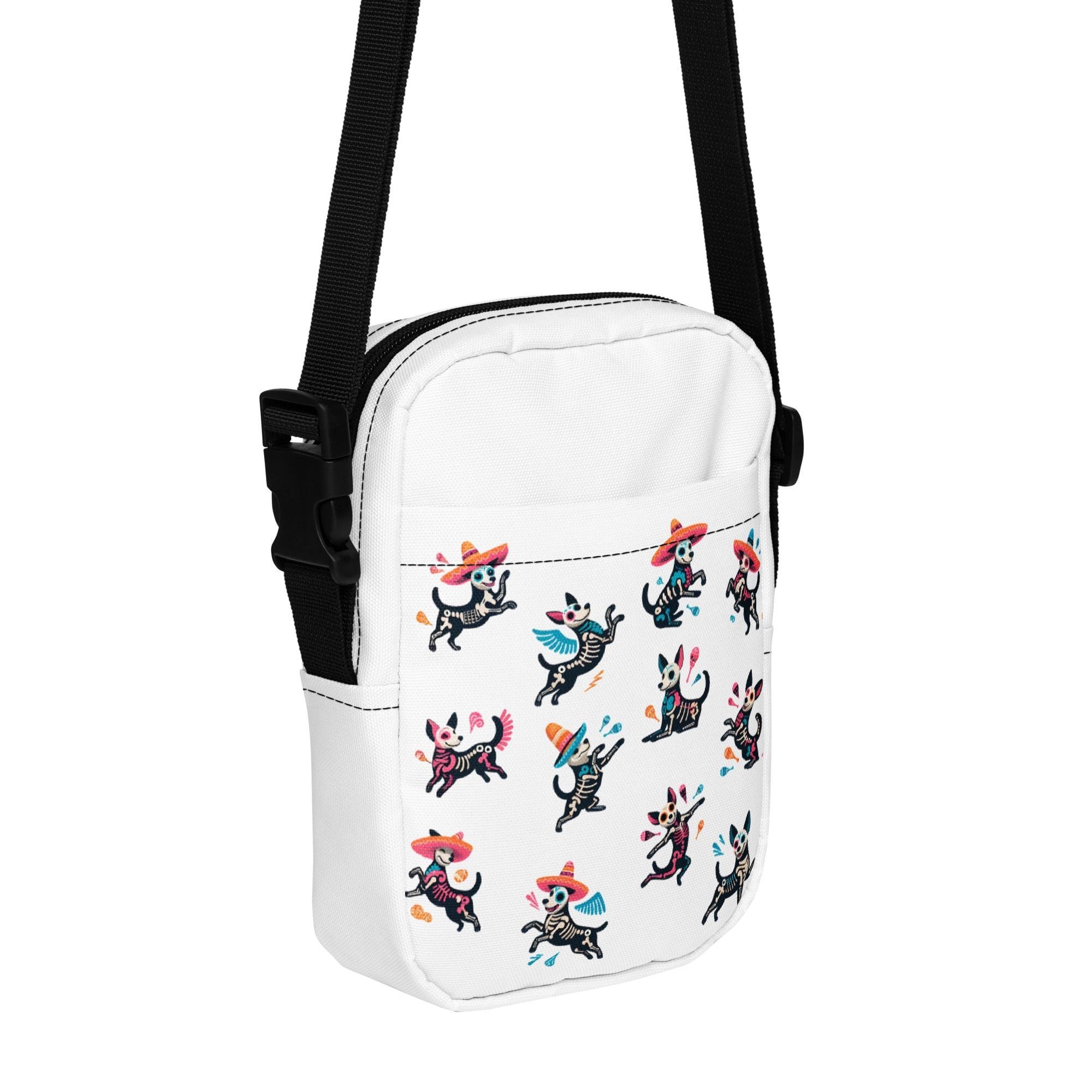 Funny Xolo Dog Crossbody Bag – Xoloitzcuintli Utility Bag – Mexican Hairless Dog Print – Xolo Mom Dad Bag