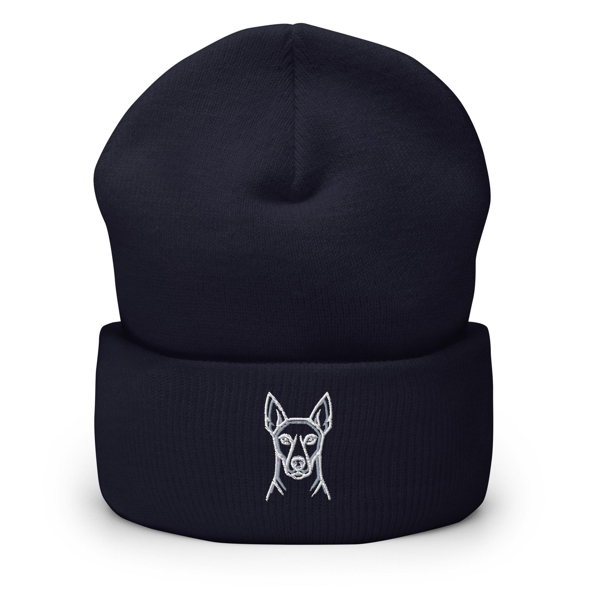 Cuffed Xolo Beanie - Xoloitzcuintle Dog Head Logo — photo 5